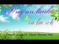 Pháp thoại: Sống An Lành Và Có Lợi Ích - Sư Cô Hương Nhũ