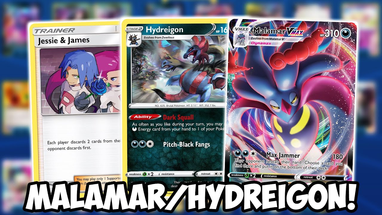 Hand Locking w/Malamar VMAX/Hydreigon! W/Jessie & James Darkness Ablaze  PTCGO - YouTube
