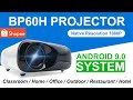 【Shopee Malaysia】BP60H Smart LCD Projector 1920x1080P 3D 4K for Home Bright Classroom Office