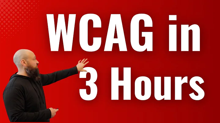 How to Learn WCAG 2.1 AA in as Little as 3 Hours... Even if You're a Beginner