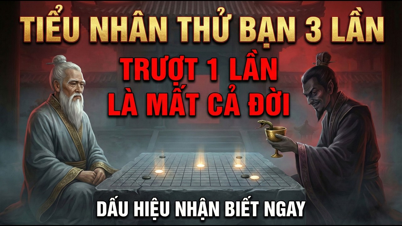 CỔ NHÂN DẠY: Tiểu Nhân Thường Thử Bạn 3 Lần—Trượt 1 Lần Là Mất Cả Đời | Triết Lý Sống