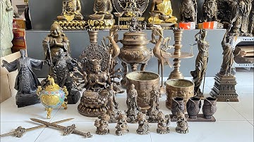 30/10/23 Nữ thần Công Lý - Tự Do, Đỉnh lư lân to đẹp, Chuẩn Đề #đồđồnglênguyệt #đồxưa #đồcổ