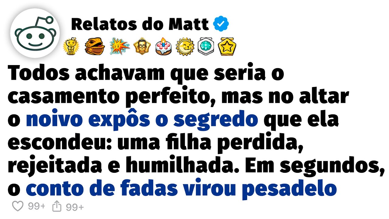 No altar o noivo expôs o segredo que ela escondeu por anos