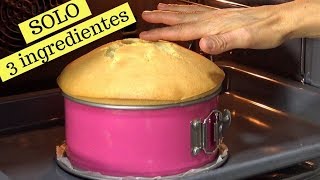 Sponge cake with only 3 ingredients. See how it grows in the oven!