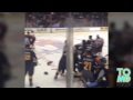 Bagarre lors d'un match de bienfaisance de hockey entre NYPD vs. FDNY