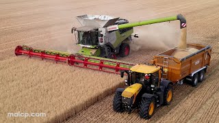 4k Harvest 2022: Claas Lexion 8900 TT harvesting Oats on Mendlesham Airfield - final part now in 4k