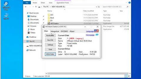 How to configure AIO Boot to allow installation of Windows 10 through network