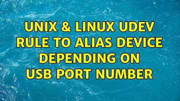 Unix & Linux: Udev rule to alias device depending on USB port number