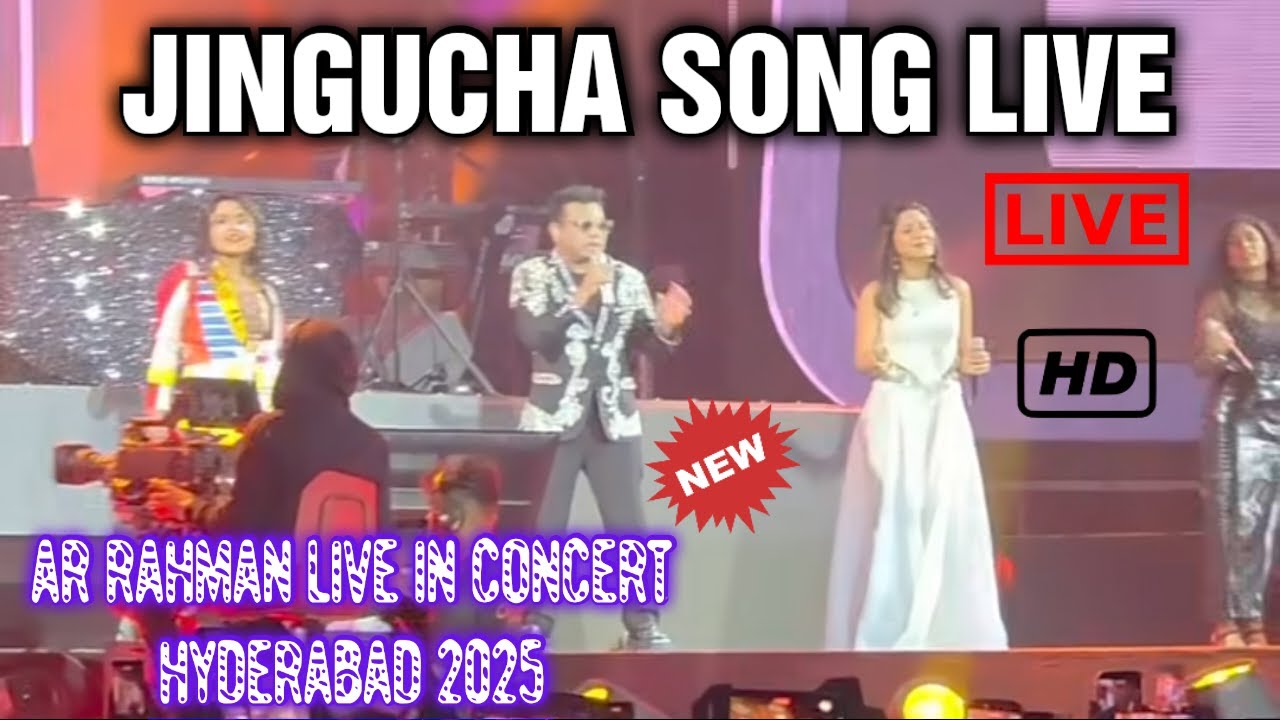 A R Rahman JINGUCHA Song Thug Life LIVE in Concert Hyderabad Ramoji ...