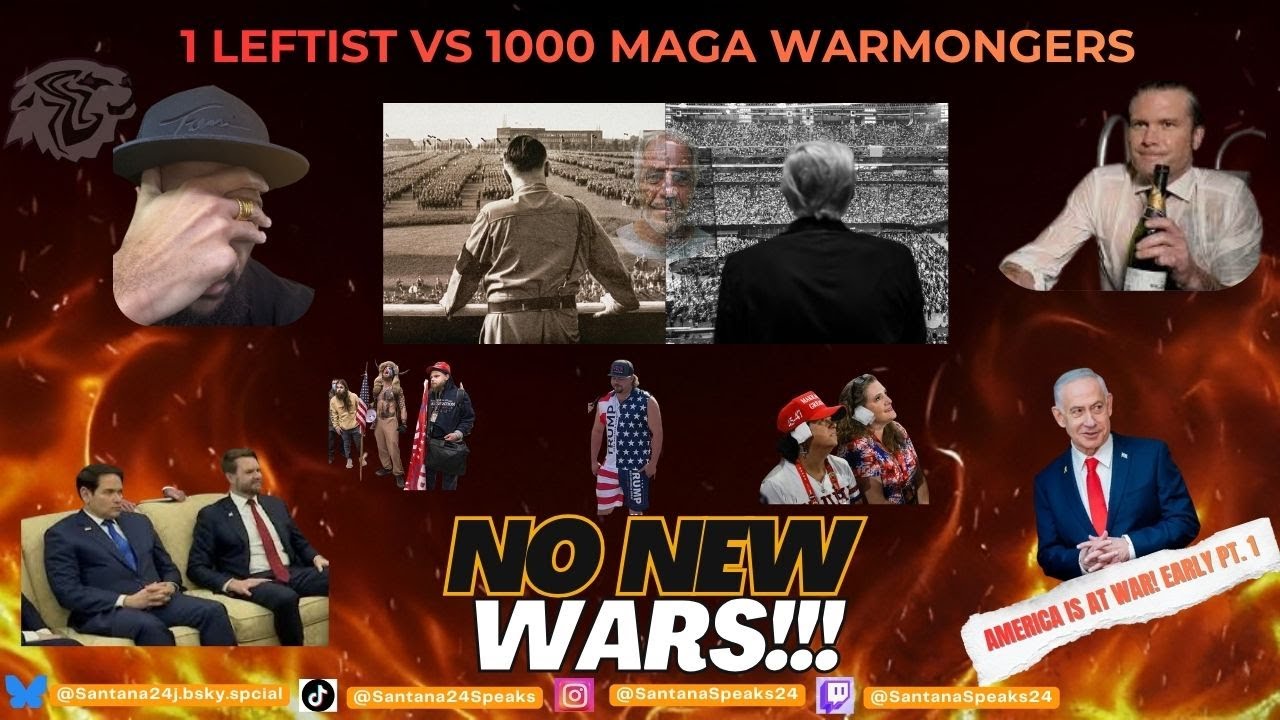 1 LEFTIST vs 1000 MAGA WARMONERS: Sparring with Santana (Early PT. 1)