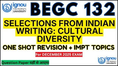 BEGC 132 important questions 2025 | begc 132 full revision for decmebr 2025 ignou exam #begc132