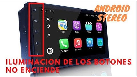 android stereo iluminacion botones tactil