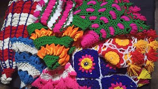 My special collections of thalpos for festivals ll Crosia thalposh ke design ll crochet thalpos