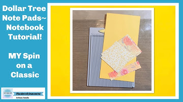 Dollar Tree Note Pad Notebook~ Craft Fair Idea~ Wild Card Wednesday