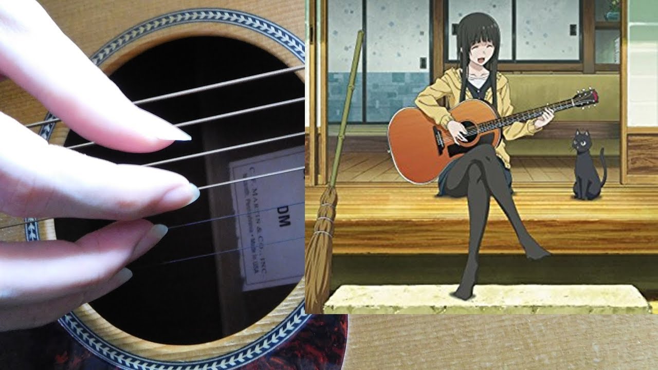 ソロギター シャンランラン アニメ ふらいんぐうぃっち Op Fingerstyle Guitar Cover Eadgbe Youtube