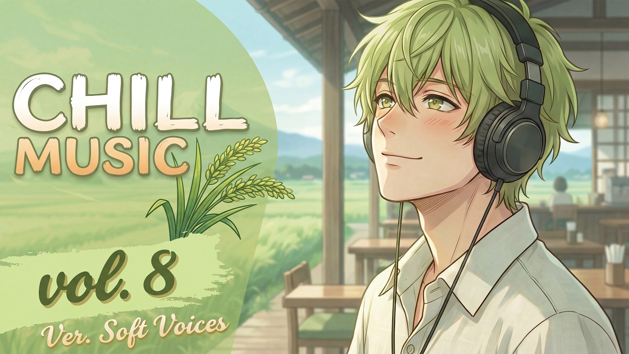 From Green Fields to Quiet Lamps 🌿🌙 | Soft Vocal Lo-Fi Journey | Hidamari Desk Vol.8