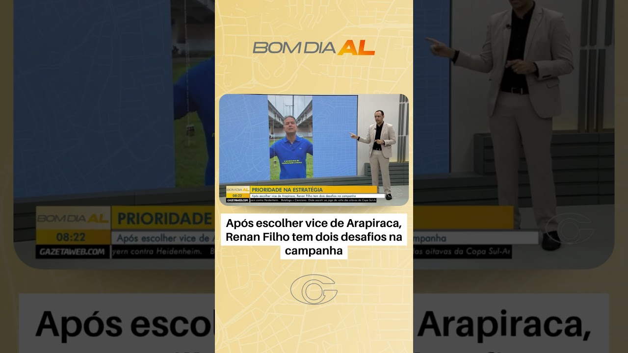Após escolher vice de Arapiraca, Renan Filho tem dois desafios na campanha