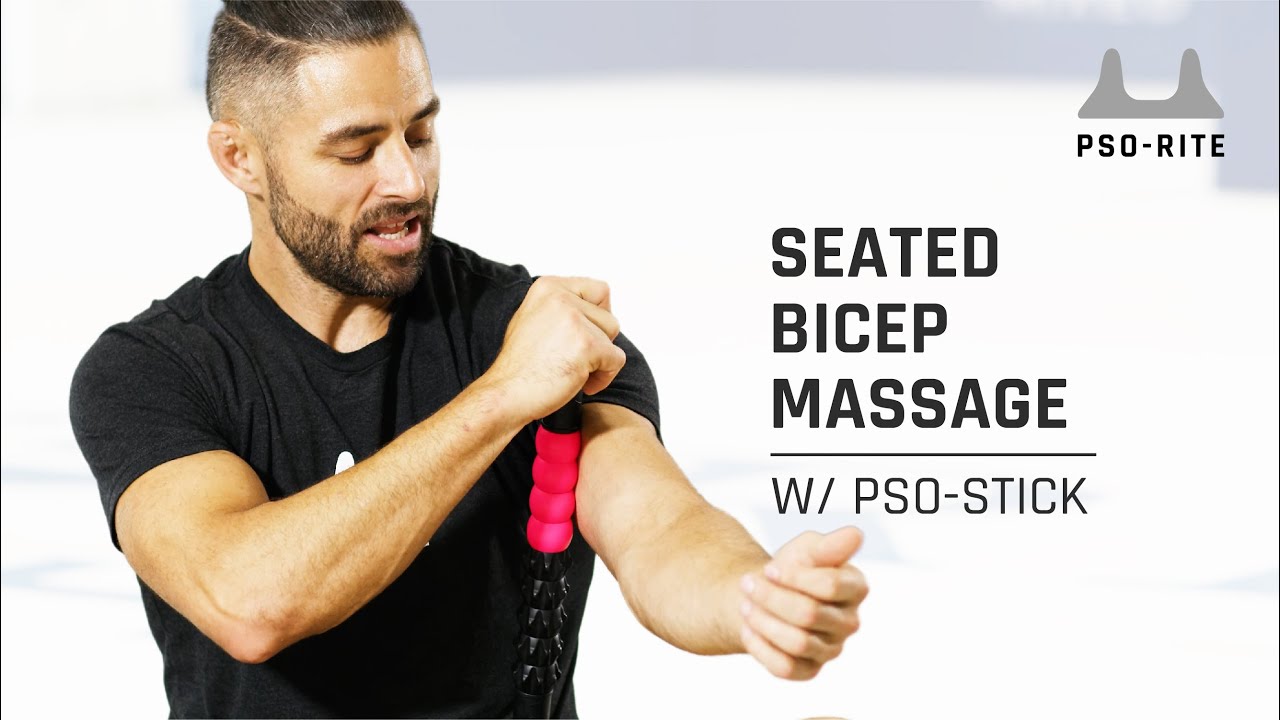 How To Relieve Bicep Tightness With PsoStick Bicep Massage YouTube