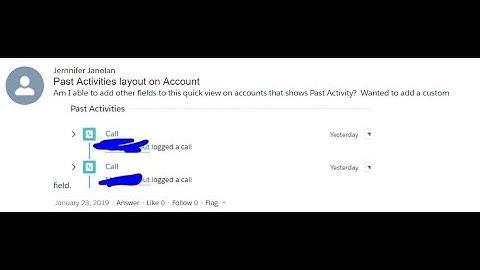 Add Custom Fields in Past Activities layout on Salesforce Account