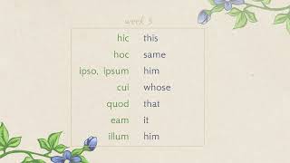 CC Cycle 3 Week 1-5 Latin | Vocabulary