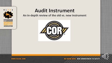 NLCSA 2020 COR™ Audit Instrument Part 1: New Format - Old vs New Audit Instrument