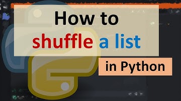 How to shuffle a list in Python