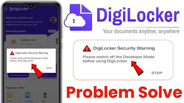 Digilocker Security Warning - Digilocker Open Nahi Ho Raha Hai 2025 - Digilocker Security Problem