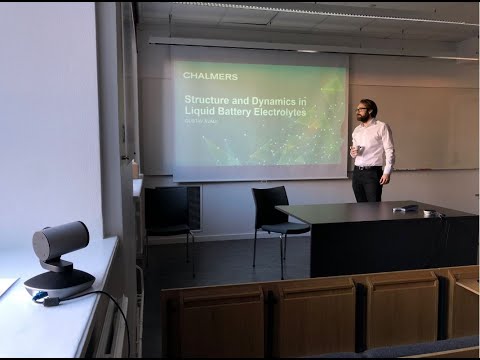 Gustav Åvall's thesis defence, Department of Physics, Chalmers, 20 March 2020