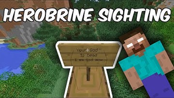Minecraft 1.7.10 Herobrine Sighting
