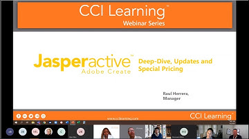 Jasperactive Adobe Create - CCI Learning Webinar Series
