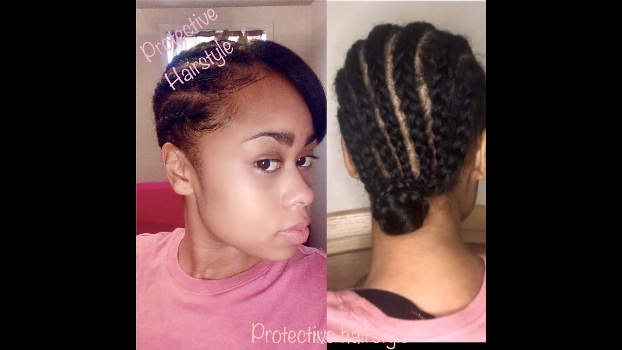 |Super easy| protective hair style - YouTube