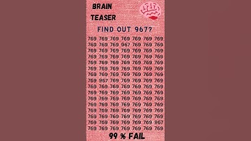 Find The Number 967 🧠 | Brain Teaser | General Knowledge #quiz #brainteasers #challenge