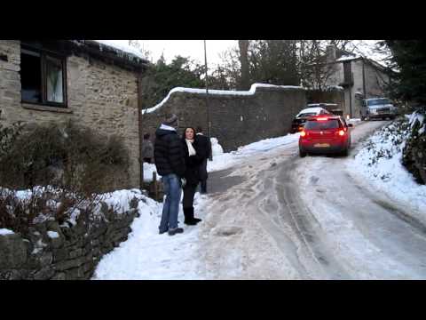 UK car stuck in snow