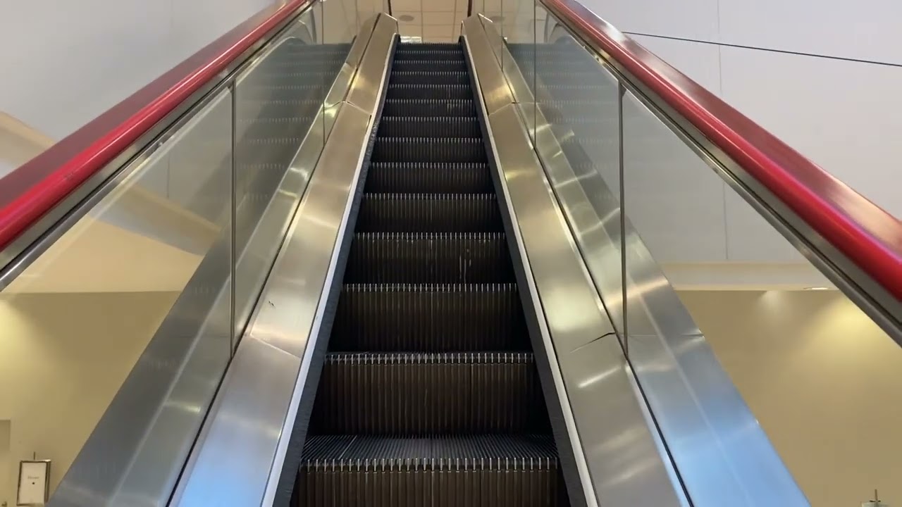 AMAZING RED HANDRAILED Otis escalators @ Neiman Marcus The Galleria Houston, TX
