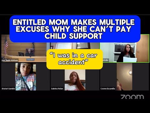 Entitled Mom Makes Multiple Excuses Why She Can’t Pay Child Support In Contempt Of Court Hearing