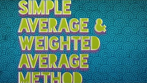 simple average and weighted average method in tamil