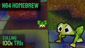 N64 Homebrew - 100k-Tri Map with Culling