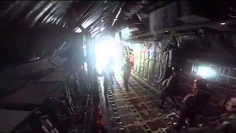 Air Force airdropping a boat