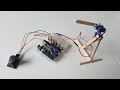 How to make a simple 2 way robotic arm using 2 servos and a joystick (arduino tutorial, incl sketch)