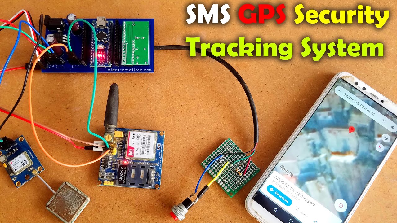 DIY SMS Security Tracking System with Wireless Trigger map URL link, Project - YouTube