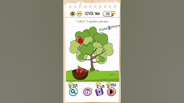 Brain Test : Level 166 Collect 3 apples🍎🍎🍎 please