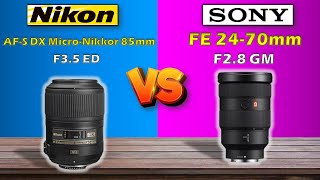 Nikon AF-S 85mm f3.5G ED VR（前玉にホコリ） Nikon AF-S DX Micro NIKKOR 85mm F3.5 G ED VR カビを分解/清掃