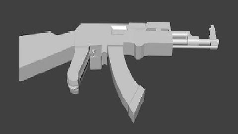 Blender Time-Lapse | Modeling an AK-47 in Blender