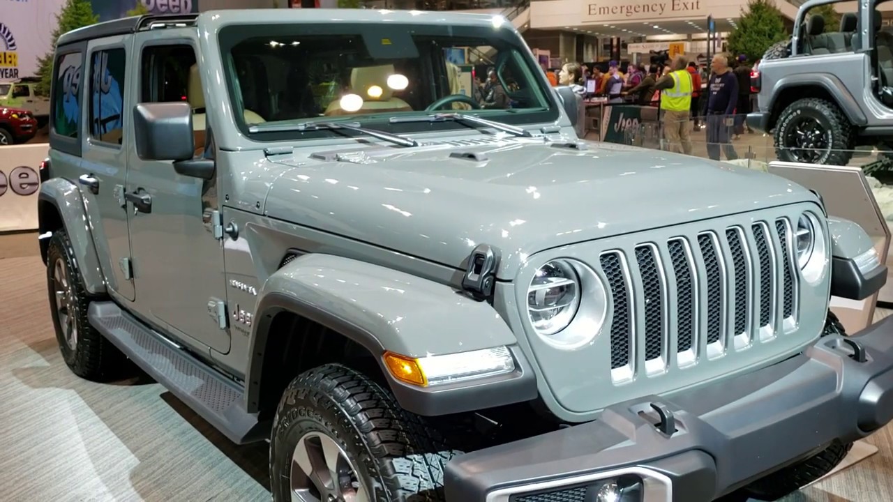 2020 JEEP WRANGLER RUBICON RECON 4 DOOR IN BIKINI BLUE WALK AROUND REVIEW  2020 CHICAGO AUTO SHOW - YouTube