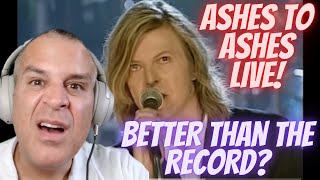 DAVID BOWIE   Ashes To Ashes 2000 awesome live version better than record 1ST TIME REACTION