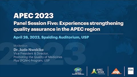 Experiences Strengthening Quality Assurance in APEC region