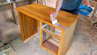 Tehnik cepat untuk harga bersahabat ini cara Membuat Meja Kayu minimalis