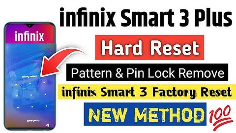infinix Smart 3 Plus Hard Reset | infinix Smart 3 / plus Factory reset Pattern And Pin Lock Remo