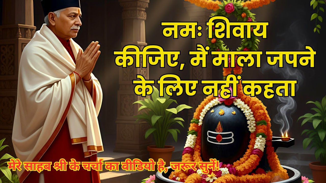 नमः शिवाय कीजिए, मैं माला जपने के लिए नहीं कहता! #sahab_shri #shiv_guru_charcha #mahadev_ka_diwanaa