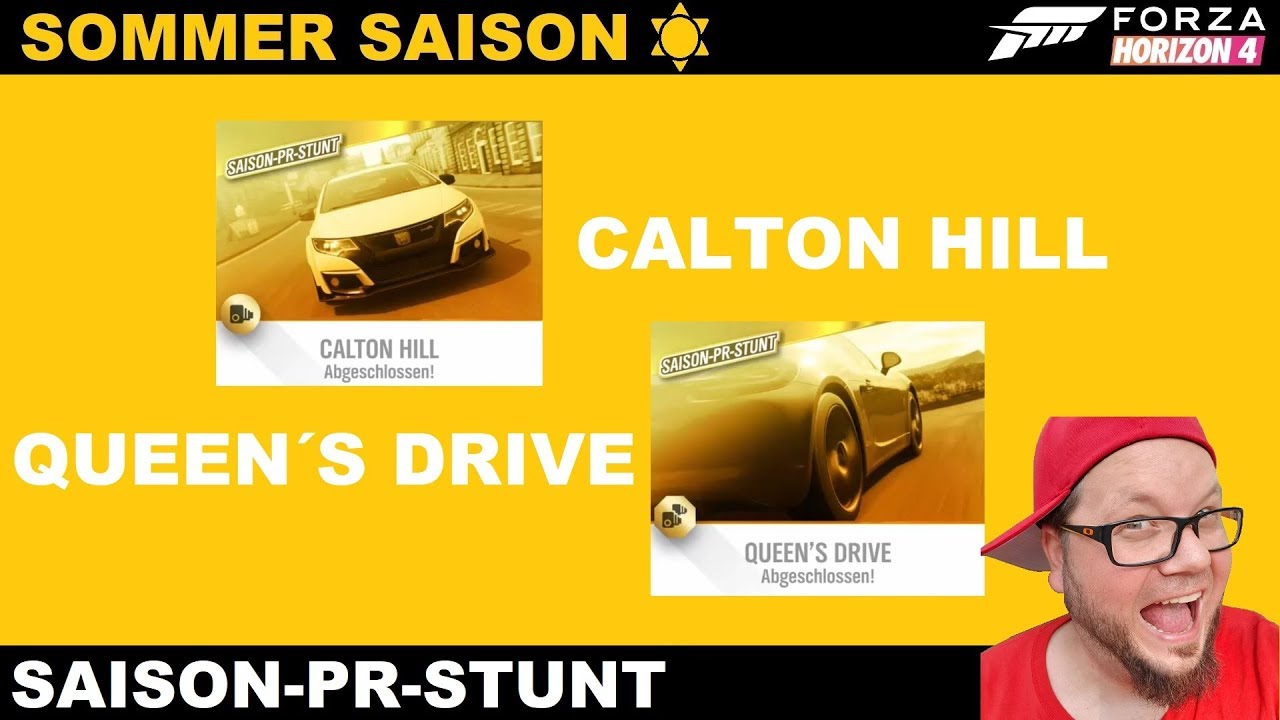Forza Horizon 4, 2019. Saison-PR-Stunt, Calton Hill & Queen´s Drive. -SOMMER SAISON-